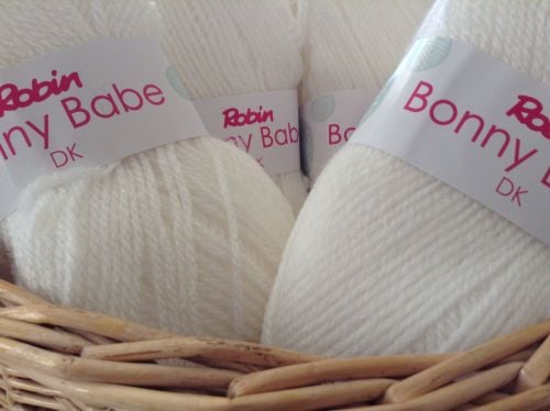 Robin Bonny Babe DK White Double Knitting Wool 100g