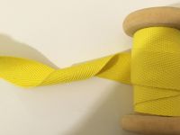 Yellow Cotton Webbing Tape 20mm Wide - Per Metre