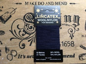 dark blue sock darning wool 10 metres Lincatex thread