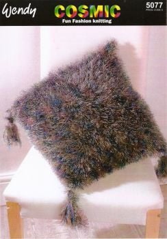 Cushion Covers Knitting Pattern - Wendy Cosmic And Aran Wool