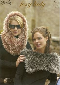 Wendy Knitting Pattern 5221 Collar And Snood