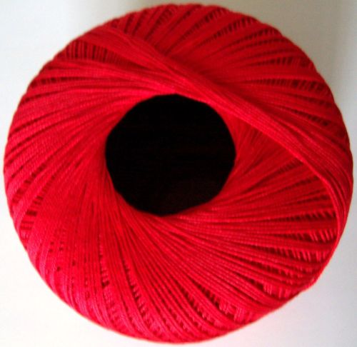 Red Crochet Cotton - 10s Tatting Lace Thread