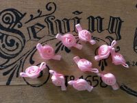 Baby Pink Satin Ribbon Roses