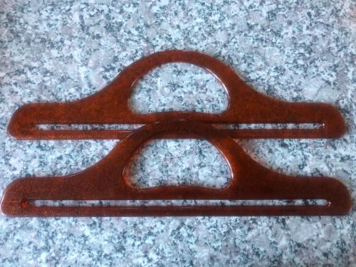 One Pair of Long, Amber Colour Bag Handles