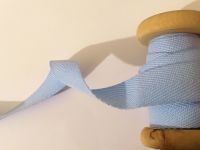Blue Herringbone Pattern Woven Cotton Webbing Tape