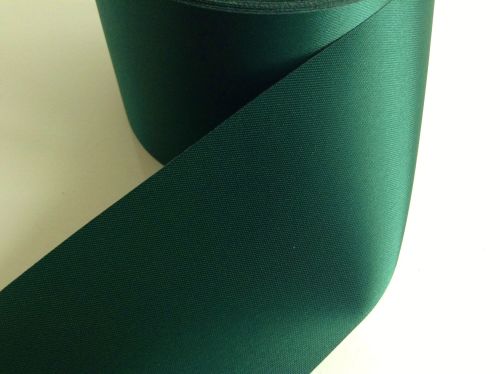 Green Satin Ribbon 72mm Dark Green Blanket Binding Fabric Trimming 1m