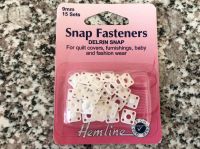 Quilt Cover Fasteners - 15 Sets Of Hemline Delrin
