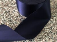 Navy Blue Ribbon 72mm Wide Satin Blanket Binding Sash Quilting Ribbon