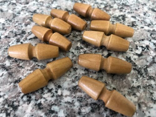 Wood Toggle Buttons for Coats/Knitwear, Set of 10 x 3.5cm