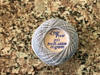 Blue Crochet Cotton 20s Lesur Pixie Thread