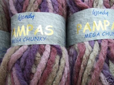 Wendy Pampas Mega Chunky Wool - Heather Moor
