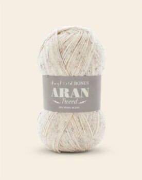 Sirdar Hayfield Aran Bonus Tweed Wool 400g Sandstorm