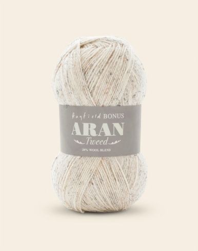 Sirdar Hayfield Aran Bonus Tweed Wool 400g Sandstorm