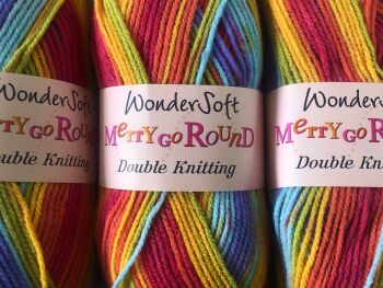 Stylecraft Wondersoft Merry Go Round Pastel Rainbow Yarn