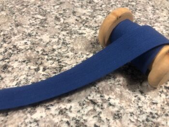 Royal Blue Cotton Tape 25mm Woven Twill - Safisa
