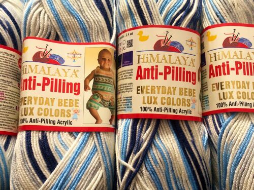 Himalaya Everyday Bebe Lux Knitting Yarn – Sky Blue Mix