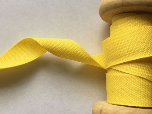 Yellow Cotton Tape 25mm Wide - Safisa