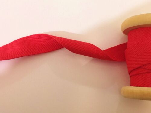 Red Webbing Tape 20mm Cotton