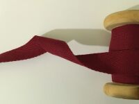 20mm Maroon Red Cotton Tape - Aprons Sewing Crafts