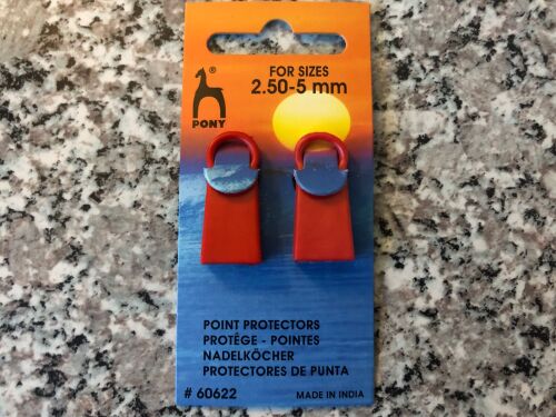 Knitting Needle Point Protectors 2.5mm to 5mm Stitch Stoppers
