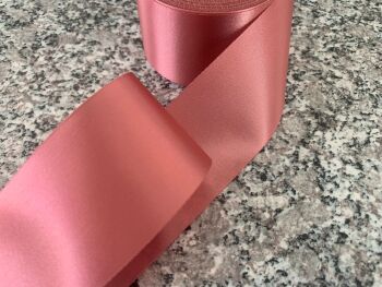 48mm Wide Satin Ribbon Dusky Pink Sold By The Metre Sewing Trim