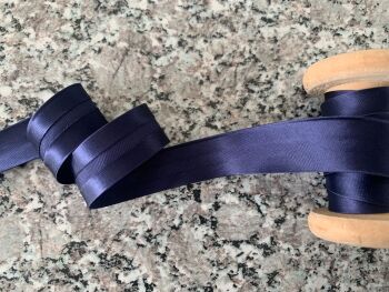 satin bias binding tape - dark blue