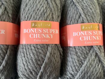 Hayfield Super Chunky Wool 100g – Dark Grey Mix