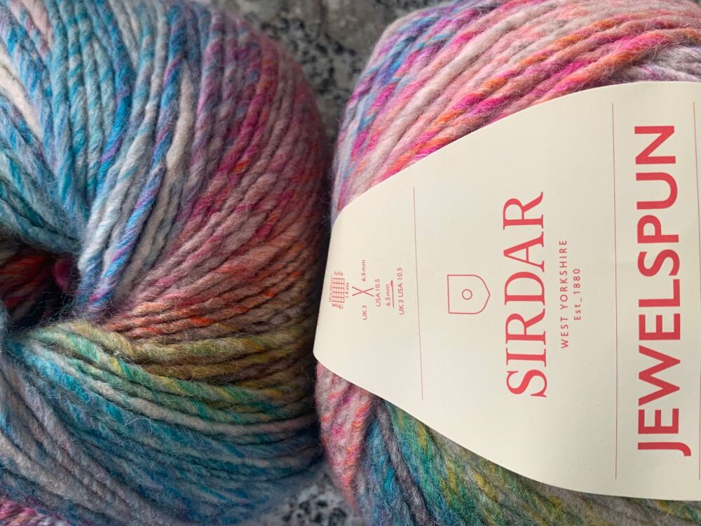 Sirdar Jewelspun Chunky With Wool – Mother Of Pearl