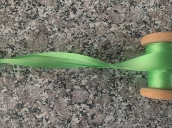 apple green satin bias binding tape