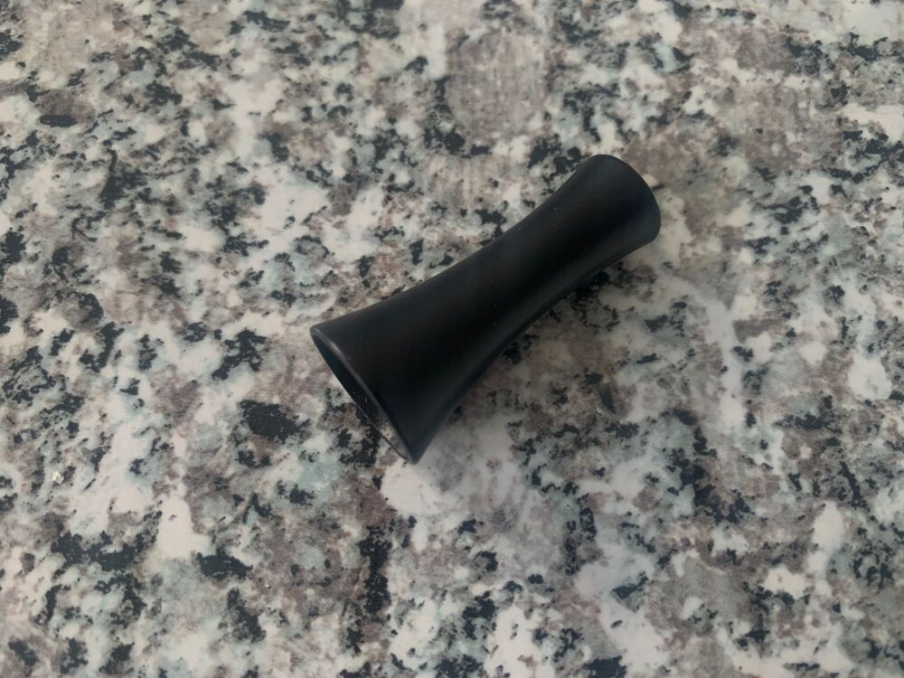 Roman Blind Cord Pull Black Fluted Metal Contemporary Light Pull