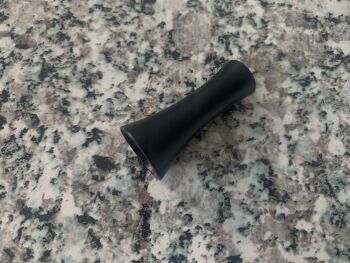 Roman Blind Cord Pull Black Fluted Metal Contemporary Light Pull
