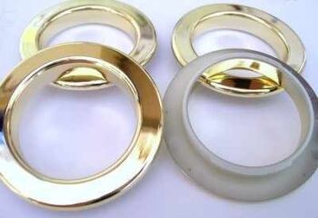 Gold Curtain Eyelet Rings