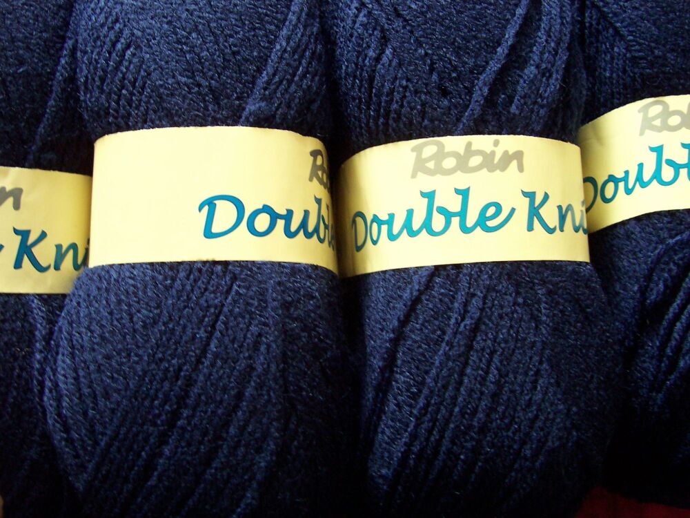 Robin Double Knitting Wool Navy Blue 100g