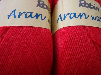 Robin Aran Knitting Wool 400g Matador Red