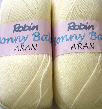 Robin Bonny Babe Aran Wool 400g Sunrise Lemon