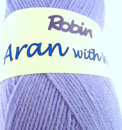 Robin Aran Knitting Wool 400g Lavender
