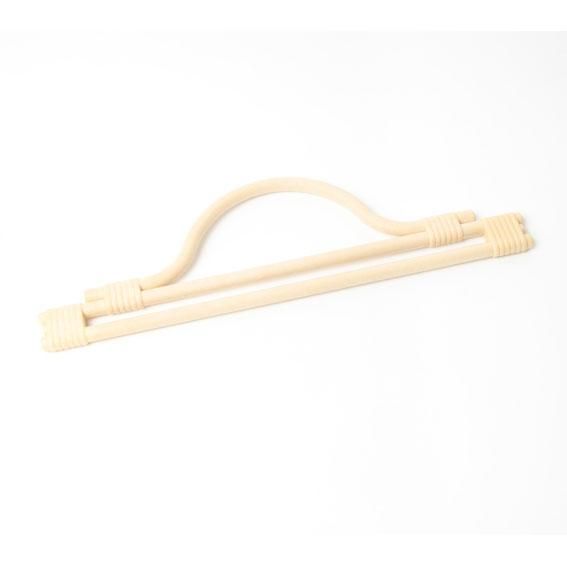 one pair bamboo cane effect bag handles 32cm x 9cm BH2