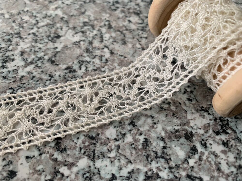 Cream Crochet Lace - May Arts