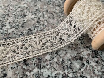Cream Crochet Lace - May Arts