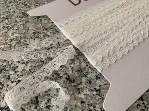 Dovecraft Ivory Cream Lace 13mm Wide DC12902 Per Metre