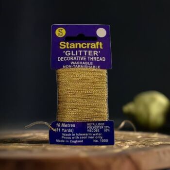 Gold Metallic Effect Sewing Thread