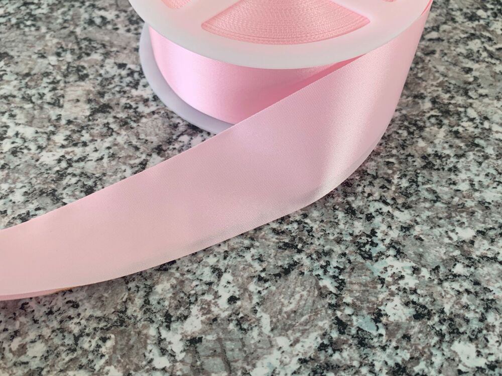 Pink Blanket Binding 1 Metre x 72mm Folded Satin Ribbon Fabric Tape
