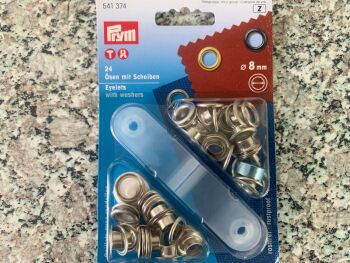 Prym Silver Eyelets With Washers 541374