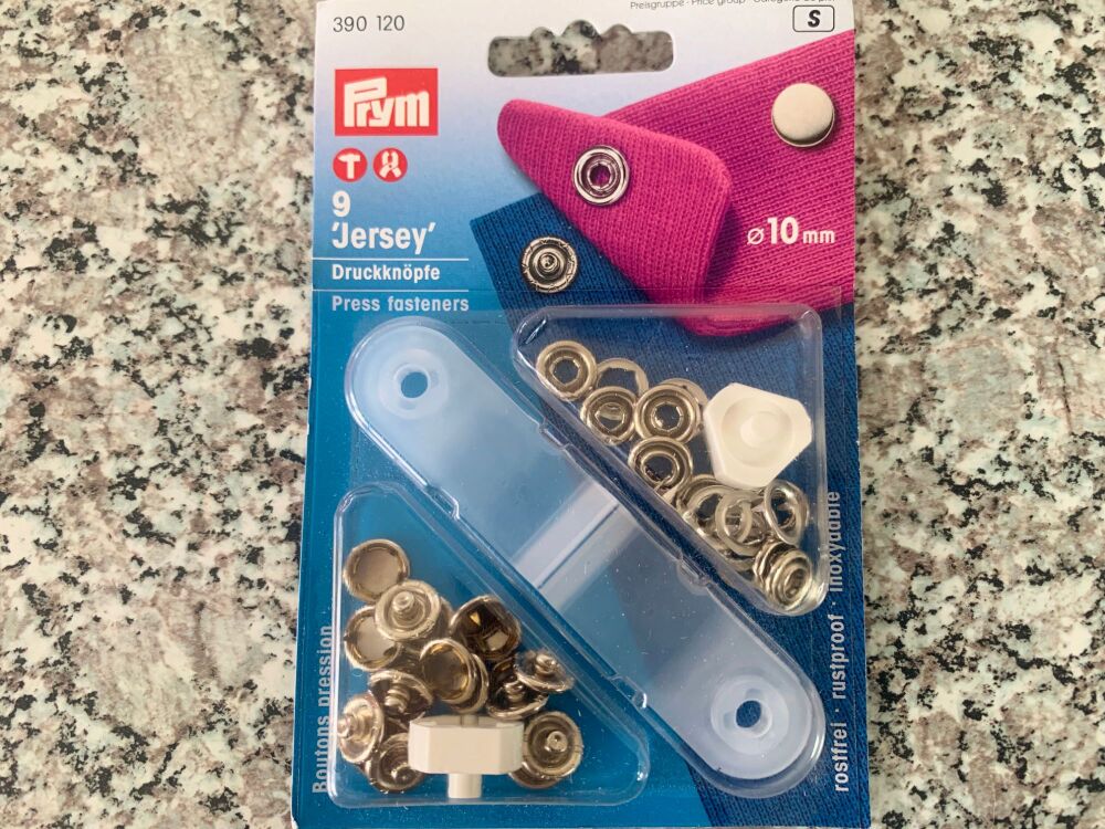 Prym Press Snap Fasteners 10mm Silver 390120