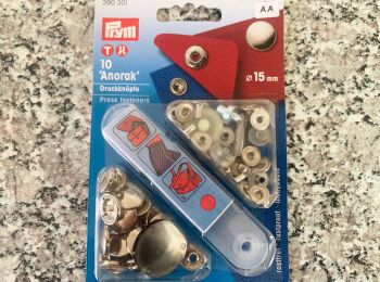 Prym Silver Anorak Press Fasteners 390301