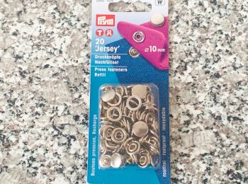 Prym Press Snap Fasteners Refill Pack 10mm Silver 390104
