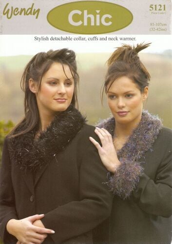 Wendy Knitting Pattern 5121 Collar Cuffs Neck Warmer