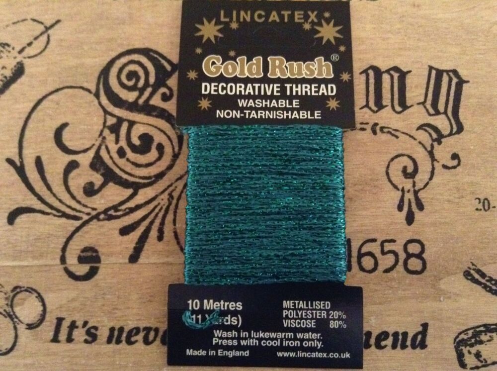 Metallic Sewing Thread - Jade Green