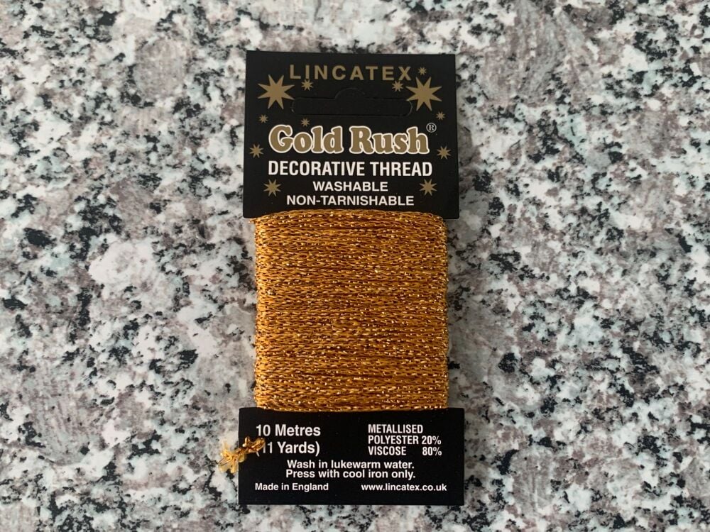 Gold Metallic Sewing Thread