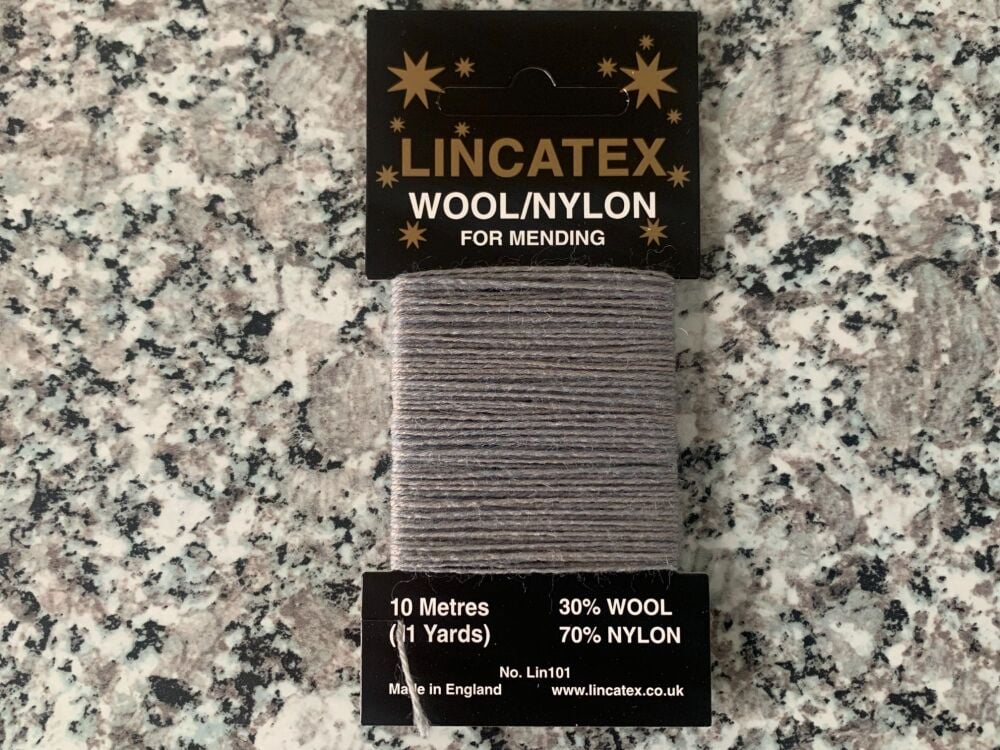 Grey Darning Thread - 10 Metres Lincatex